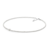 Colier perle naturale albe si argint DiAmanti 224-100-G